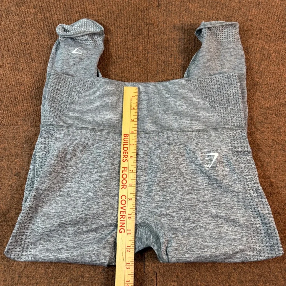A+ gym Gymshark Vital Seamless Leggings Grey Marl High Waisted Activewear Tights